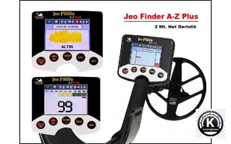Jeo Finder A-Z Plus Altın Ayrımlı Derin Define Dedektörü