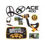 Garrett Ace 400i metal dedektör DD başlıklı tek para ve altın arama cihazı