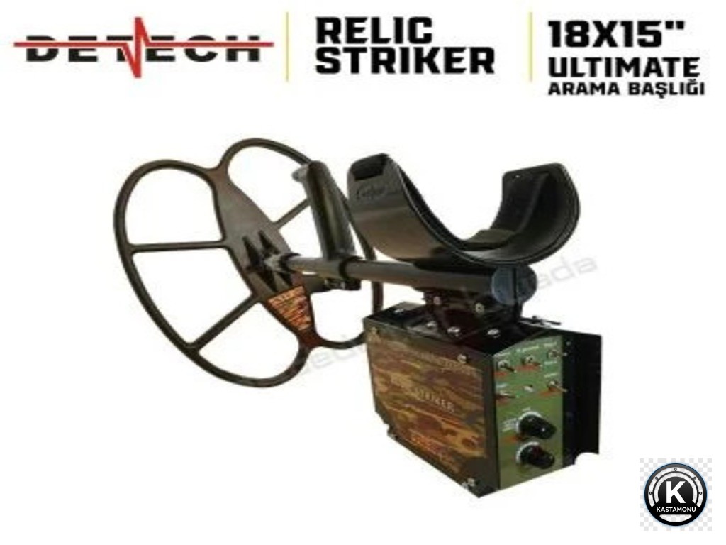 Detech Relic Striker 18x15 SEF başlık derin arama dedektörü.