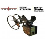 Detech Relic Striker 18x15 SEF başlık derin arama dedektörü.