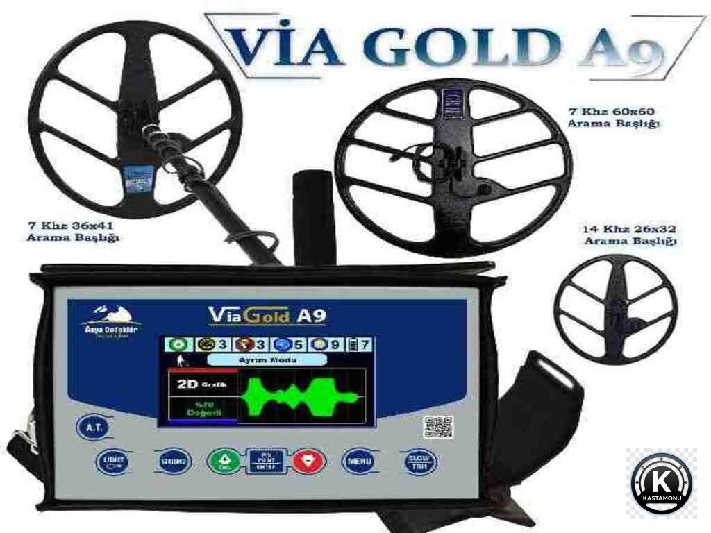 Via Gold A9 alan tarama özellikli altın dedektörü