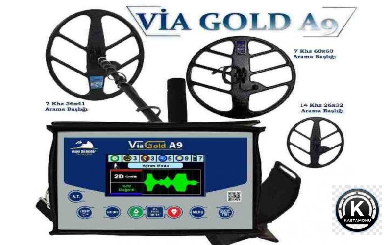 Via Gold A9 Alan Tarama Özellikli Altın ve Define Dedektörü